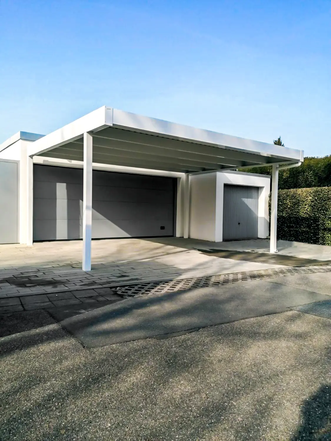 Flachdachcarport